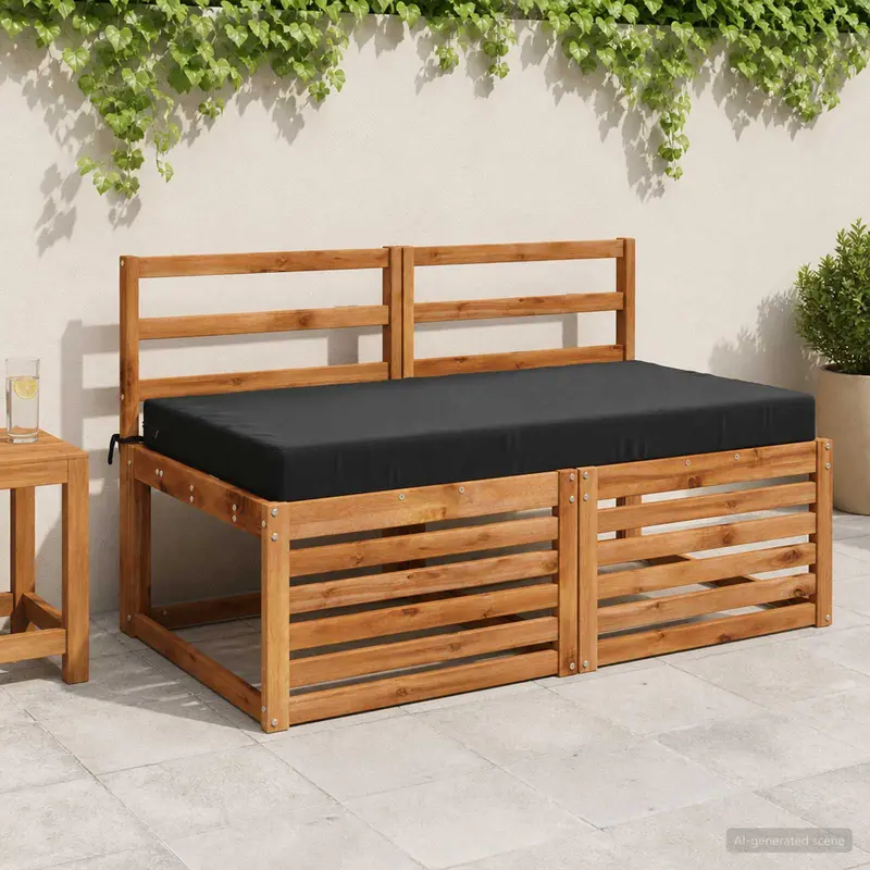 Vidaxl zitkussen soest 100% polyester zwart 120 x 60 x 10 cm