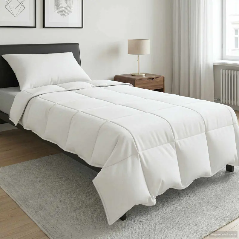 Vidaxl zomer dekbed 155 x 220 cm zomer 150 gsm bamboevezel wit