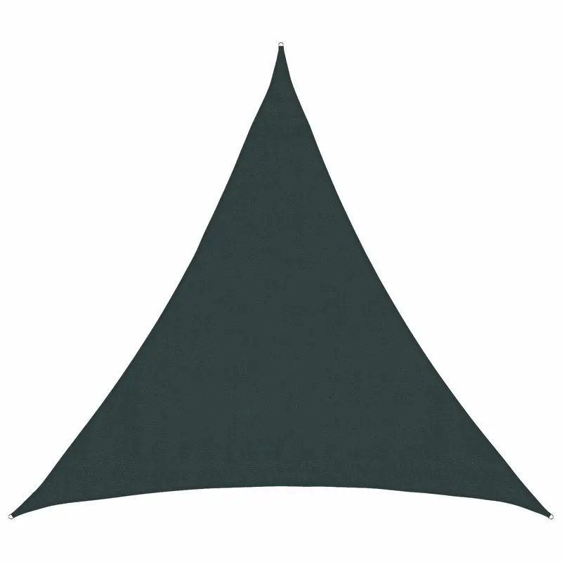 Vidaxl zonneschaduwzeil 2 x 2 x 2 m hdpe driehoekig donkergroen