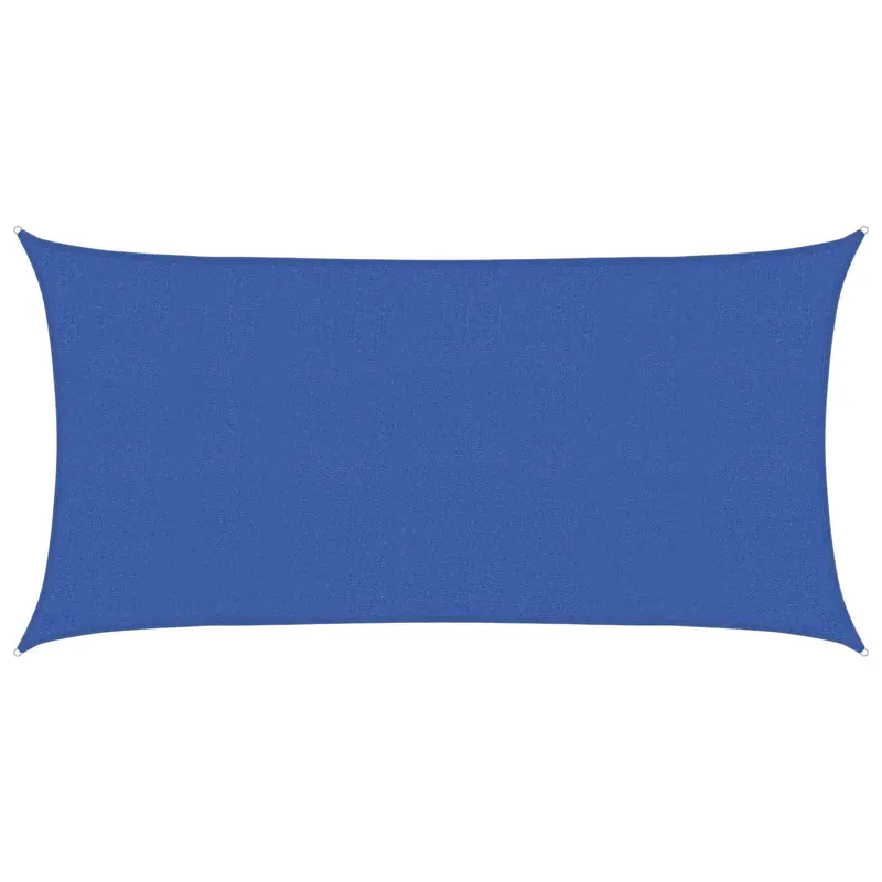 Vidaxl zonneschaduwzeil 2 x 6 m hdpe rechthoekig blauw