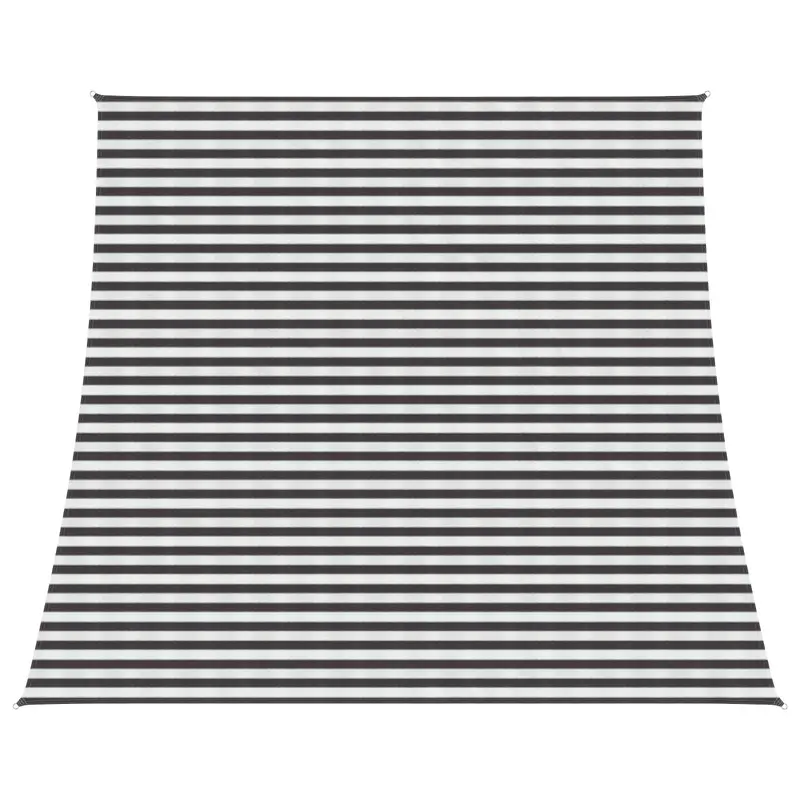 Vidaxl zonneschaduwzeil 4 5 x 4 m hdpe rechthoekig antraciet en wit