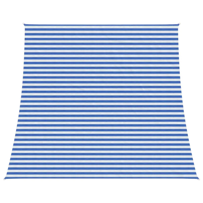 Vidaxl zonneschaduwzeil 4 5 x 4 m hdpe rechthoekig blauw en wit