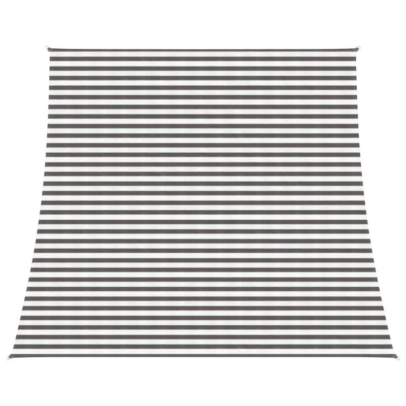 Vidaxl zonneschaduwzeil 4 5 x 4 m hdpe rechthoekig lichtgrijs en wit.