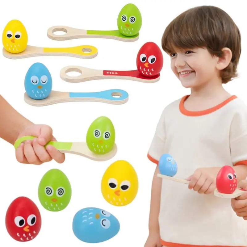 Vigatoys viga-ei op een lepel voor kinderen - uni