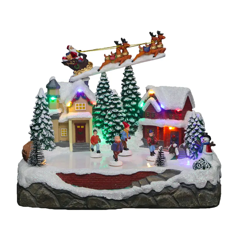 Villaggio con Babbo Natale sulla Slitta - Il villaggio di Babbo Natale