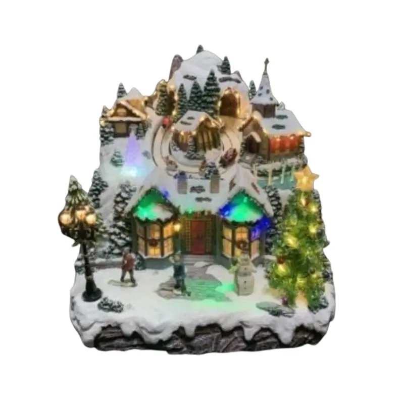 Villaggio di Natale a Led - Paesaggio invernale in miniatura
