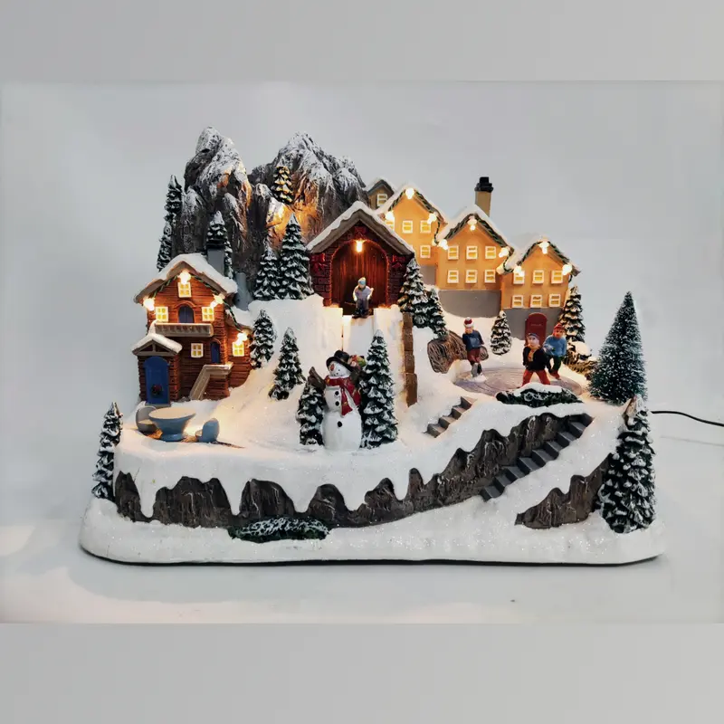 Villaggio Innevato - Paesaggio di montagna natalizio