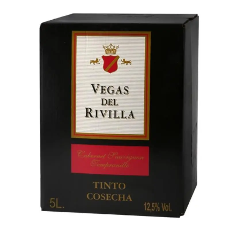 VINO TINTO BAGINBOX VEGAS RIVILLA 5L