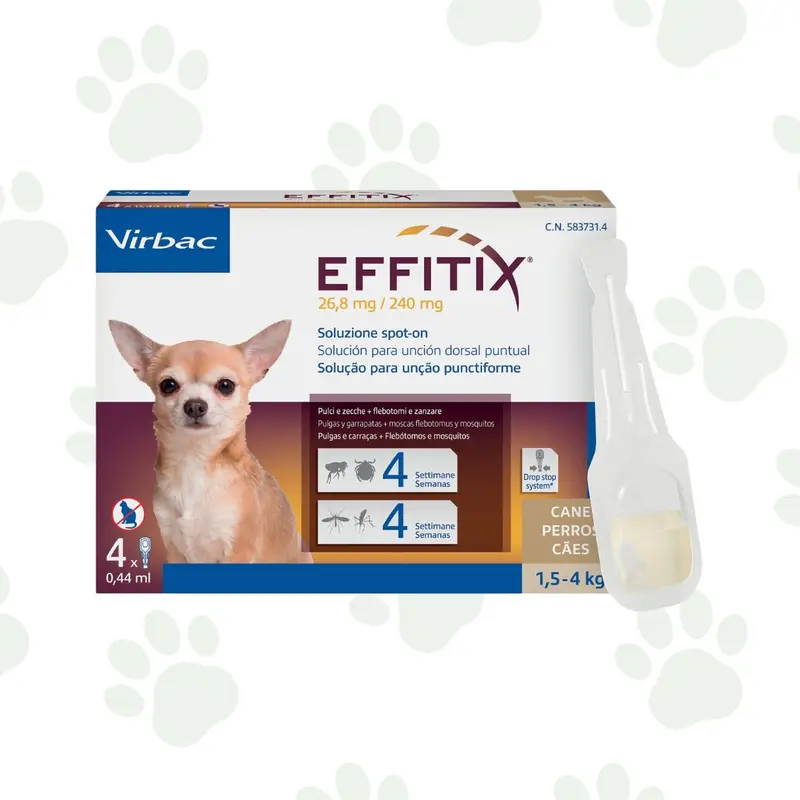 Virbac - Effitix antiparassitario spot-on per cane