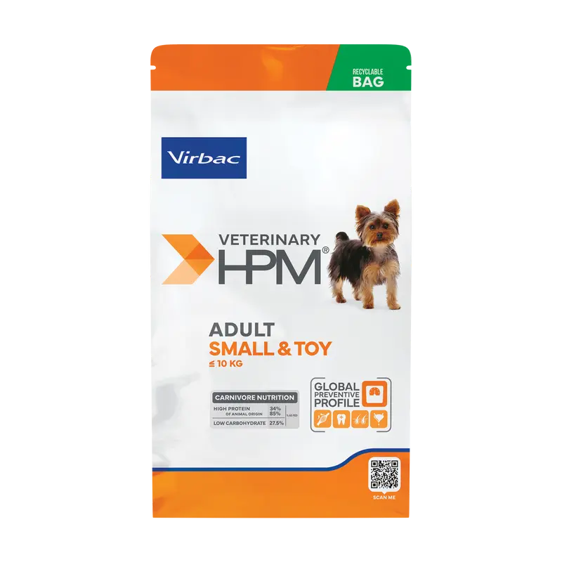 Virbac HPM Adult Dog Small & Toy 1,5 kg – Perros Pequeños Adultos