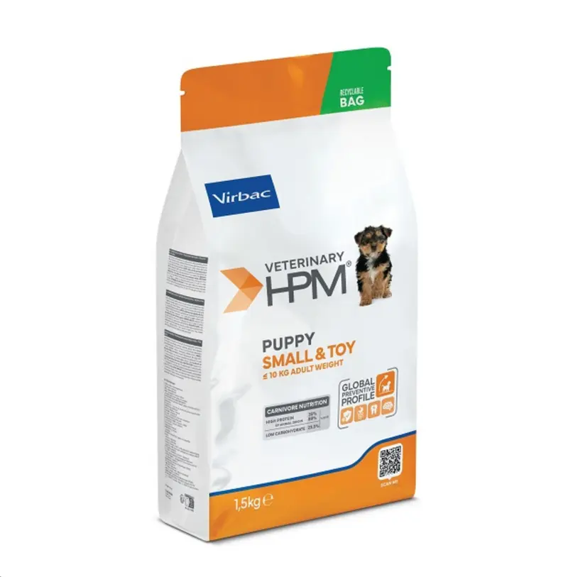 Virbac HPM Canine Puppy Small & Toy 3 kg – Pienso para Cachorros Pequeños