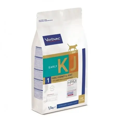 Virbac HPM KJ1 Cat 3 kg – Pienso Veterinario Renal y Articular Temprano