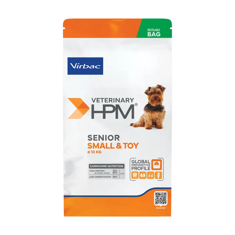 Virbac HPM Senior Dog Small & Toy 7 kg – Perros Pequeños Sénior