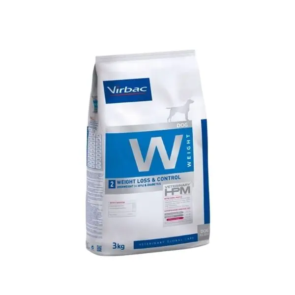 Virbac HPM W2 Dog 12 kg – Control y Mantenimiento del Peso en Perros