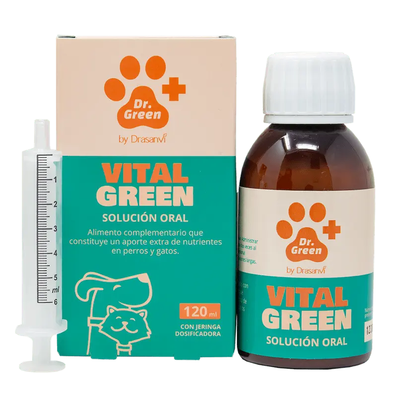 🐾 VitalGreen Solución Oral – Multivitamínico natural para perros y gatos
