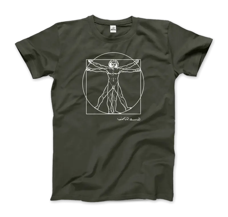 Vitruvian Man Sketch Graphic Tee