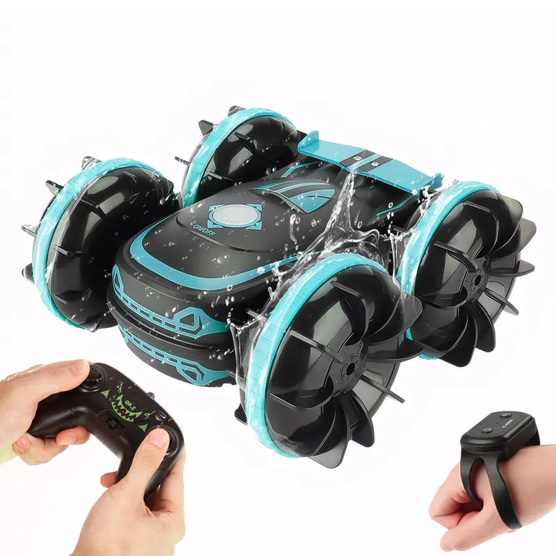 Voiture acrobatique RC - Bleu (Modèle 2)