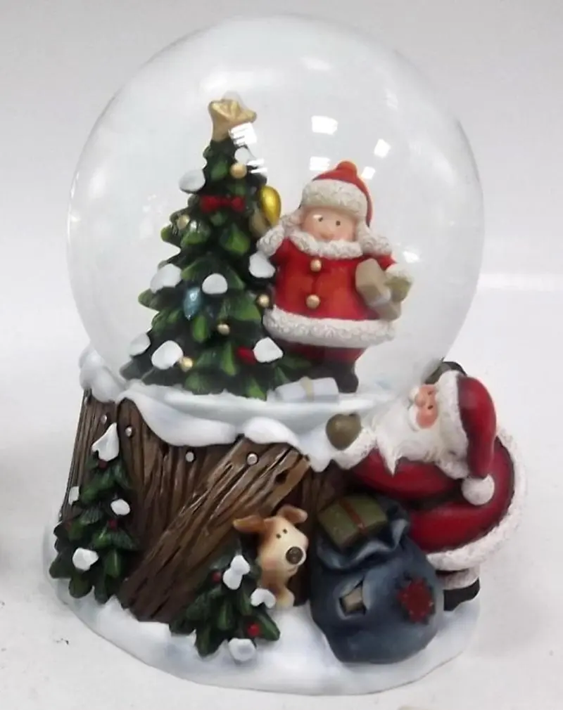 Waterball 65MM Babbo Natale e Albero