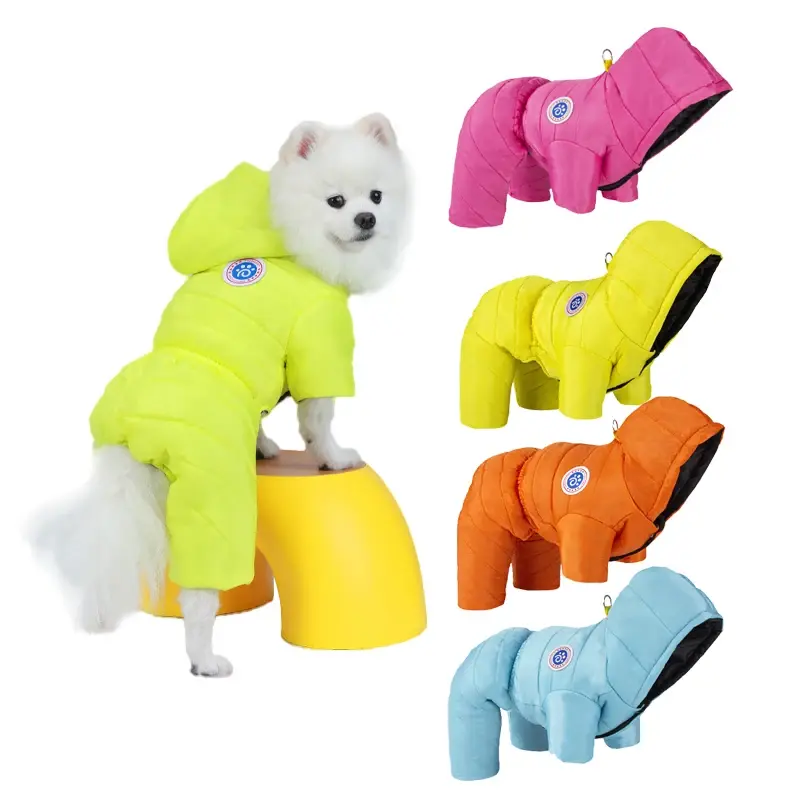 Waterproof Dog Coat with Hood – Warm Winter Jacket for Pets