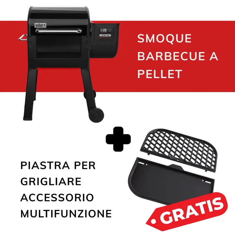 Weber - Kit promozionale Smoque + Piastra multifunzione