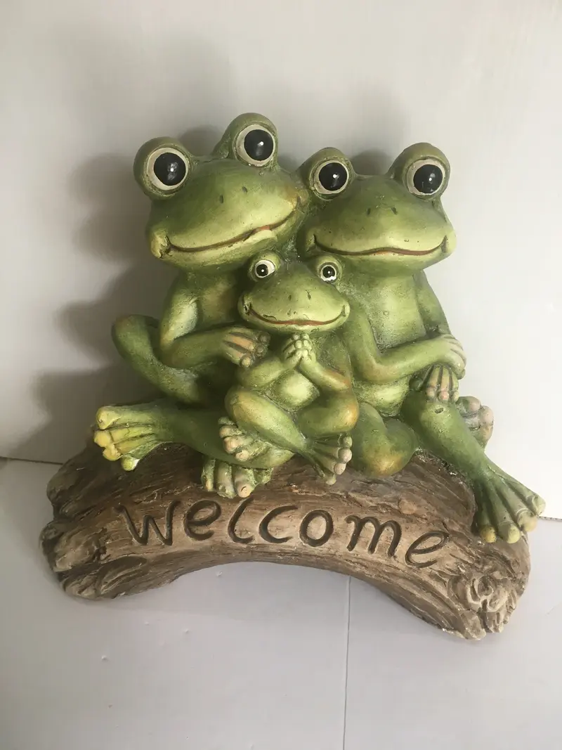 WELCOME FAMIGLIE DI RANE 37X15XH33,5CM