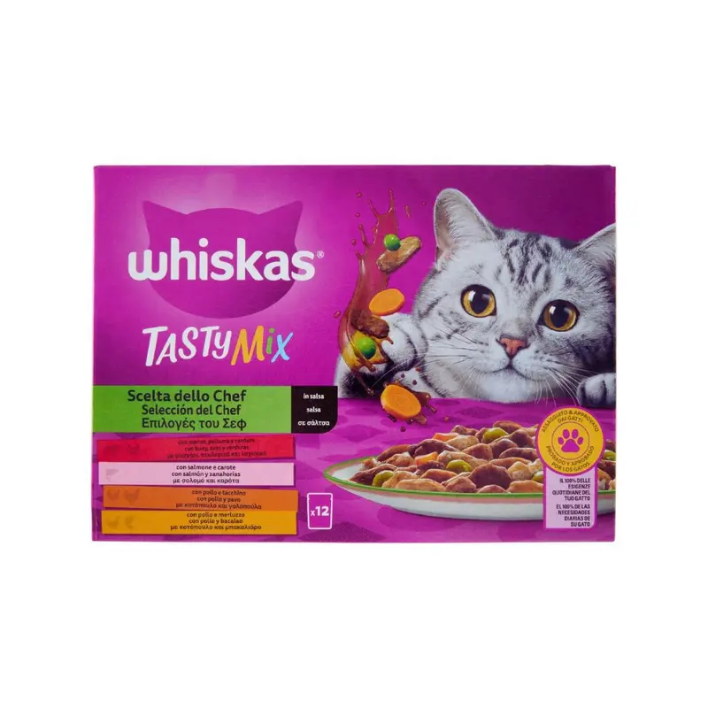 Whiskas – Multipack per gatti selezione dello chef 12x85g