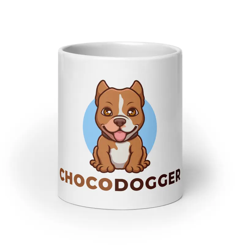 White glossy mug