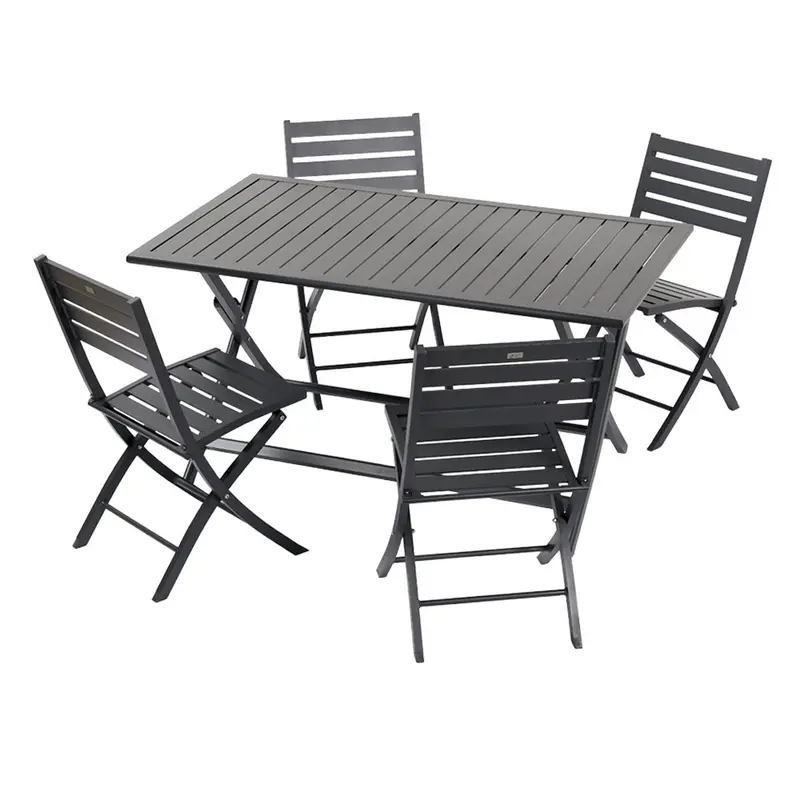 Winny - Set pranzo da giardino pieghevole 4 posti