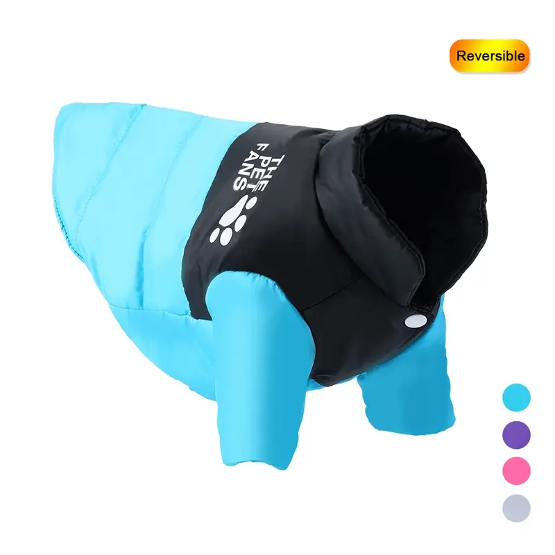 Winter Reversible Dog Jacket – Warm Waterproof Clothes