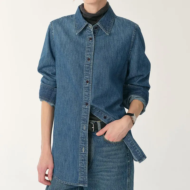Women’s BERTO Denim Lapel Shirt