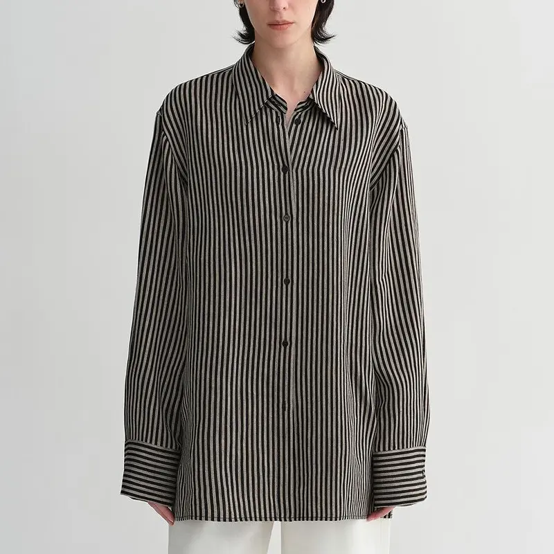 Women’s Linen Pinstripe Shirt
