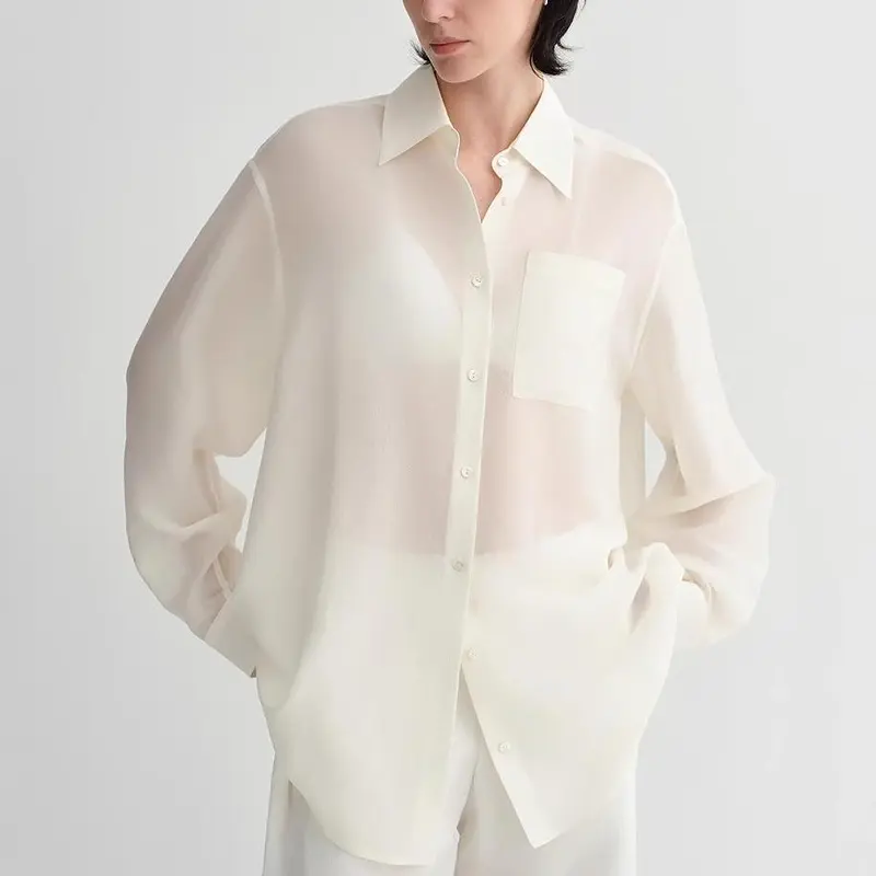 Women’s Silk Acetate Loose Shirt