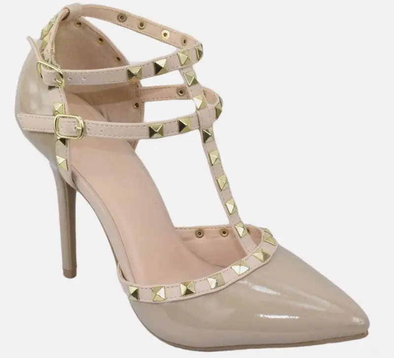 Women’s Studded Pointed Stiletto Pumps