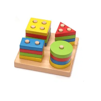 Wooden Geometric Shapes Puzzle