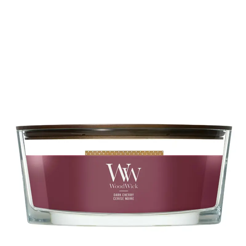 WoodWick - Candela dark cherry