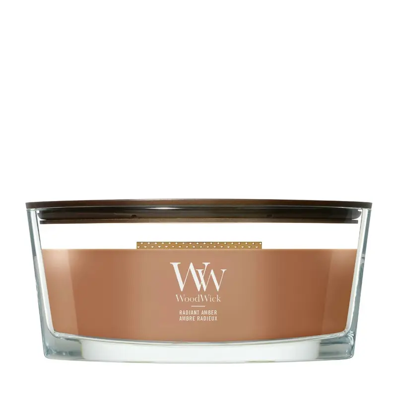 WoodWick - Candela radiant amber