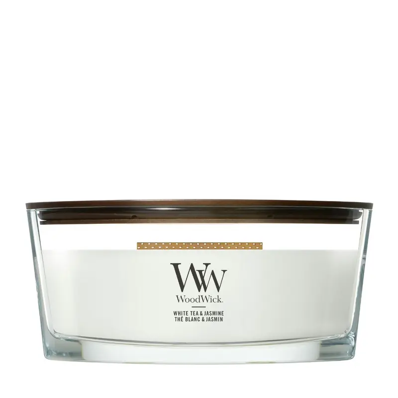 WoodWick - Candela white tea & jasmine