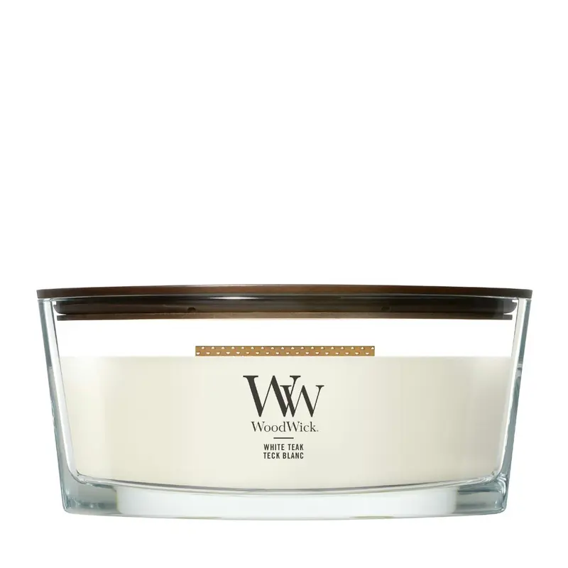 WoodWick - Candela white teak