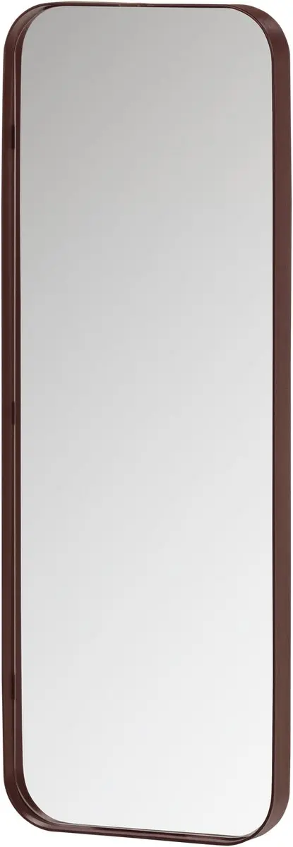 Woood doutzen spiegel - metaal - bordeauxrood - 110x40x5