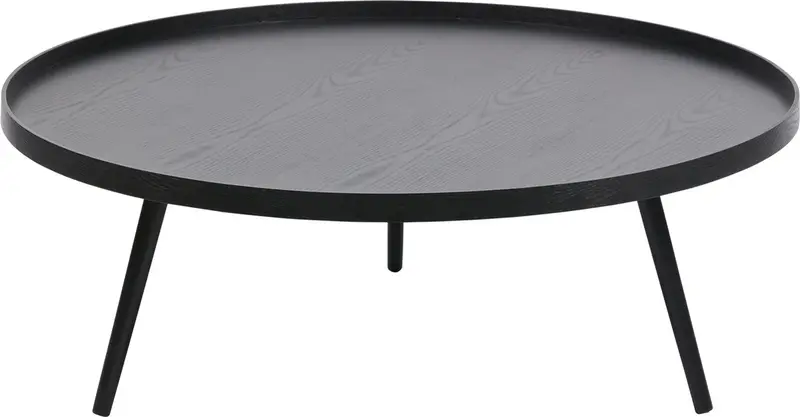 Woood mesa bijzettafel xxl - hout - zwart - 36xø100