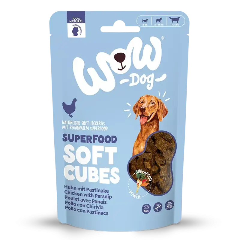 WOW - Cubes de friandises Poulet & Panais - Chien