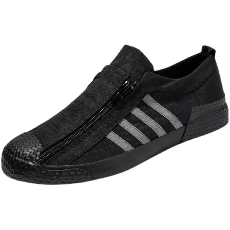Zapatillas blancas bajas para hombre — Diseño casual transpirable y ligero
