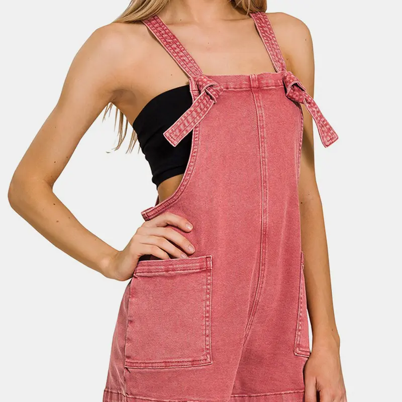 Zenana Knot Strap Romper